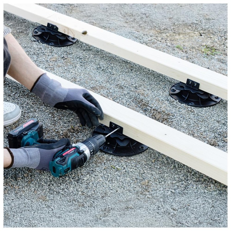 Sanpro Decking Support Bracket: Height Adjustable & Quick Release Size