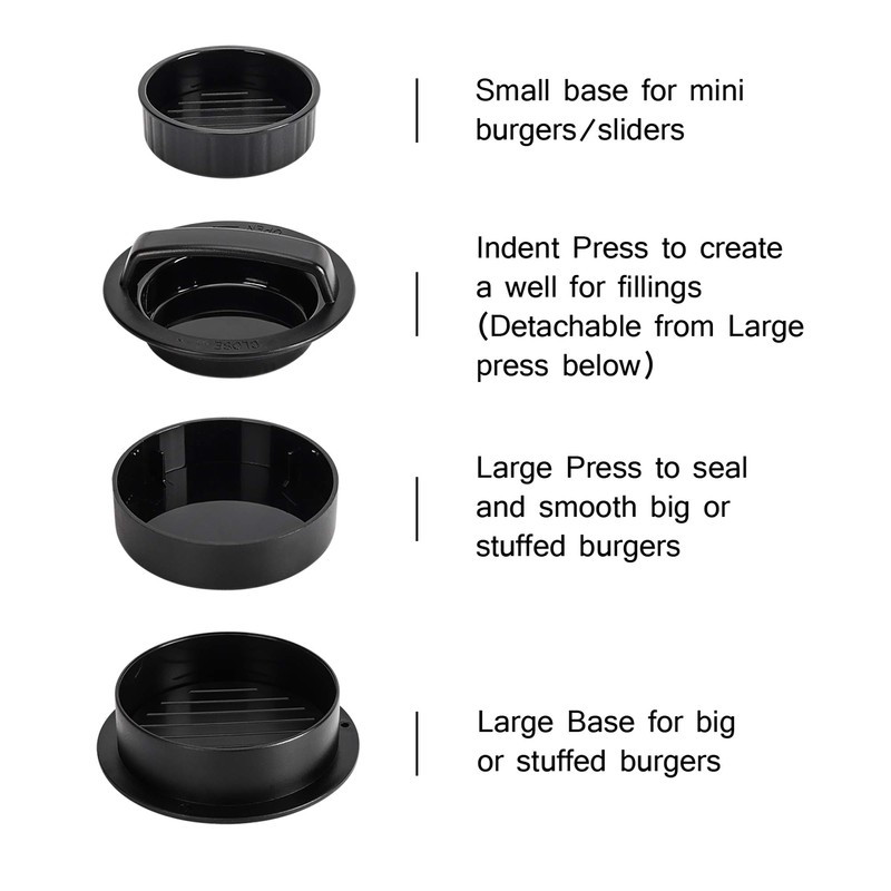 Burger Press Hamburger Patty Maker Slider Press Stuffed Burger Patty