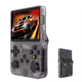 Handheld Game Console,3.5-Inch IPS Screen Retro Gaming Console,15000 Classic Games, 3800mAh,20＋Mainstream Emulator,Built-in TF Card, Support HDMI and TV Output, Classic Game Play (Transluscent Black)