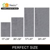 Smiry Luxury Chenille Bath Rug, Extra Soft and Absorbent Shaggy