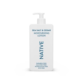 Native Body Lotion Contains Naturally Derived Plant-Based Moisturizers for Women and Men | Restores Dry Skin, Sea Salt & Cedar, 16.5 fl oz