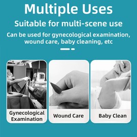 Jumbo Cotton Swabs 20cm, White Large Cotton Tips for Gynecology - 20 Sticks/10Bag (2 Sticks/Bag) - Individually Wrapped