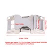 4Pcs Side Release Buckle 25x47mm Zinc Alloy Glossy Durable Wide