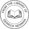 Custom Library Stamp - Style LIB013B