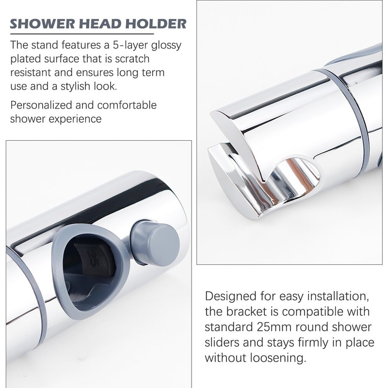 UPIQNG Slide Bar Shower Bracket Shower Head Holder Adjustable Hand