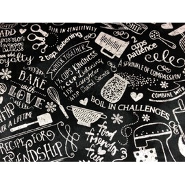 Recipe For Friendship Valance Sale Cotton Window Curtain Treatment 43"W x 15"L