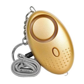 Personal Alarms For Women - 1 Pack Reusable Police Approved 150DB LOUD Security Alarms Keychain with LED Light, Small Personal Safety Alarm for Women Girls Kids and Elderly (1, Gold)