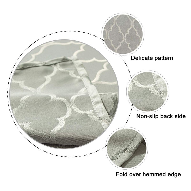 SASTYBALE Jacquard Tablecloth Flower Pattern Polyester Table Cloth Spill Proof