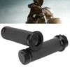 1 Pair 25mm Motocycle Handlebar Grips Black Comfortable Grasp Anodized