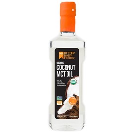 BetterBody Foods Aceite orgánico de coco 100% MCT – apto para Keto-Friendly – C8 y C10 – sin gluten – 16 oz