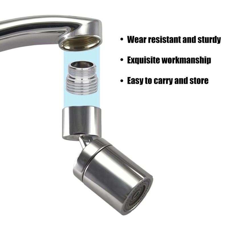 DOKRIN Aerator 2 Pieces Metal Tap Adapters 18mm to 22mm