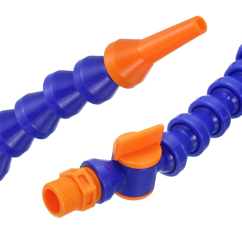 uxcell 2Pcs G1/2" Thread Flexible Water Oil Coolant Pipe Hose,
