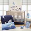 Lambs & Ivy Bubbles & Squirt Soft Plush Blue Whale