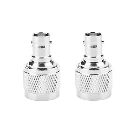 Type N to BNC Adapter, Coaxial Connector 2pcs Type N Male to BNC Female RF Connector Coaxial Adapter Test Converter