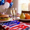 FULJOOY 180 PCS 4th of July Independence Day Plastic Silverware