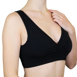 MYLILY Still-BH mit wiederverwendbaren und waschbaren Stilleinlagen | Breastfeeding Bra | Schwangerschafts und Still BH | Komfort BH ohne Bügel