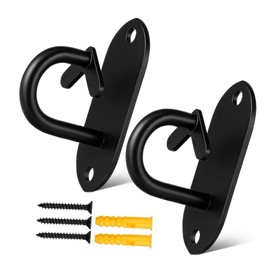 SAFIGLE 2pcs Heavy Duty Ceiling Hangers for Resistance Bands Versatile Wall Anchors with Detachment Prevention for Secure Workout Setup Suitable for Home Gym Training