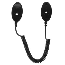 Retractable Remote Control Tether - Universal Coiled Security Cable Tv Remote Holder Cable Remote Control Security Lock Remote Item Black