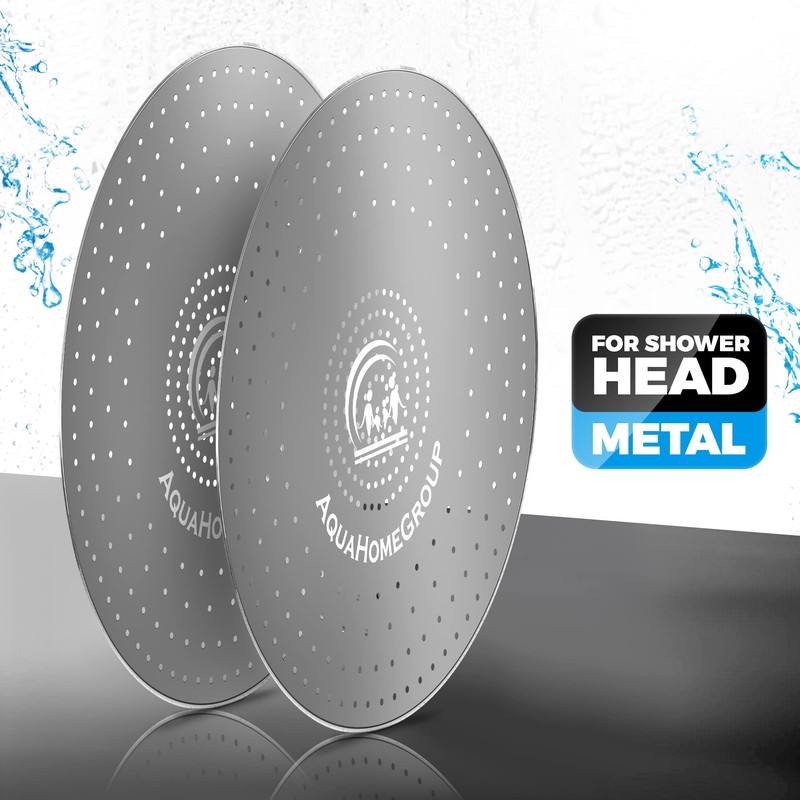 AquaHomeGroup Filtered Shower Head Replacement Spray Plates (Metal, Stainless Steel,