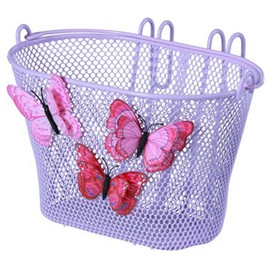 Basil Jasmin Butterfly Basket, Children's Bicycle Basket, purple