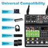 Bomaite BO4-M Portable Karaoke Microphone Mixer System Set, 4 Channel