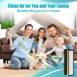 higgerllent 3Pack FLT5000 replacment Filter C- flt5000 Filter is Combined by HEPA Activated Carbon，Compatible with flt5000 AC5000, AC5000E, AC5250PT, AC5350B, AC5350BCA, AC5350W Air Purifier Filter