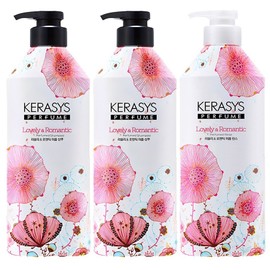 Kerasys Perfume Shampoo Lovely and Romantic Fragrance 980ml 2p + Rinse Lovely and Romantic Fragrance 980ml, 1 set / 케라시스 퍼퓸 샴푸 러블리 앤 로맨틱향 980ml 2p + 린스 러블리 앤 로맨틱향 980ml, 1세트