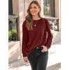 AUTOMET Womens Long Sleeve Tops Loose Fit Fall Cute Thick