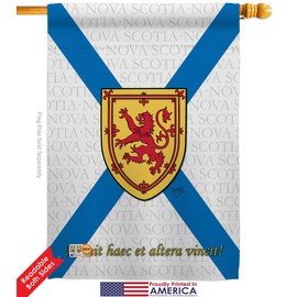 Nova Scotia House Flags Pack Regional Canada Provinces Canadian Territories Region Country Particular Area USA Vintage Applique Small Decorative Gift Yard Banner Double-Sided Made In 28 X 40