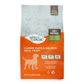 NATURE'S LOGIC Dog Food Canine Meal Feast, Duck & Salmon