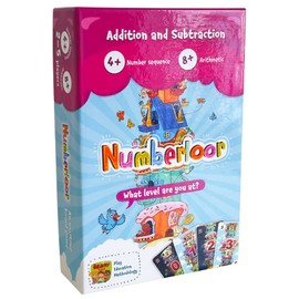 Numberloor. Addition and subtraction of the number line. Mathematics Maths pliel from 6 years math master board game board game for the whole family The Brainy Band