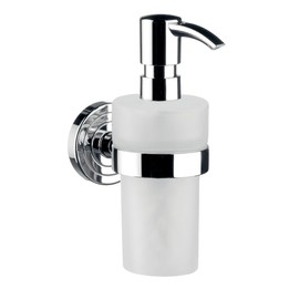 Emco 072100102 Liquid Soap Dispenser Polo Chrome Container White