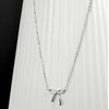 Fxiqini Bow Necklace 18K Gold Bow Pendant Choker Necklace Bowknot