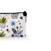 Bonamaison Digitally Printed Canvas Pencil Pouch with Zipper, Zipper Pencil