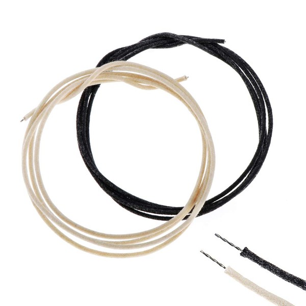 Alnicov 22GA 22AWG Fabric Covered Guitar Wire Push Back Vintage