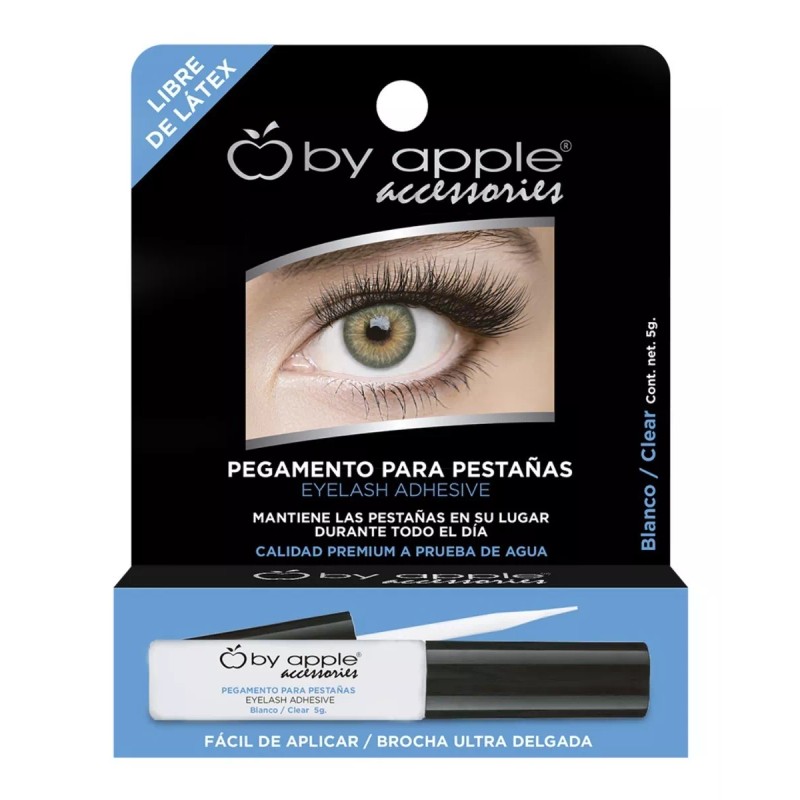 By Apple Pegamento Para Pestañas Brocha Ultra Delgada Blanco