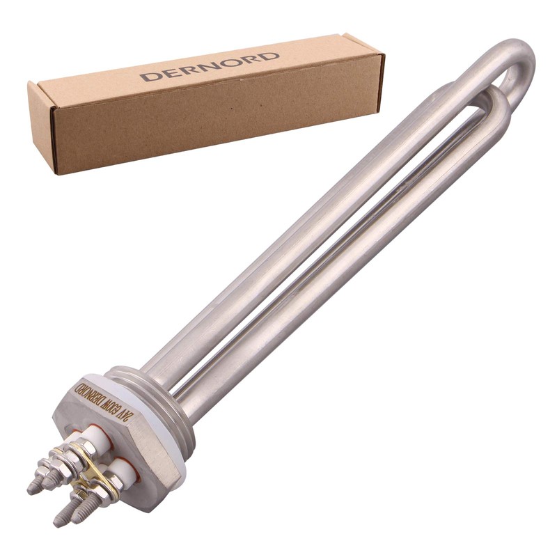 DERNORD 24V 600W DC Submersible Water Heater Element Stainless Steel