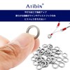 Atibin Fishing Flat Lures Solid Ring Fishing Jigging Stainless Steel