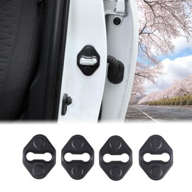 Aunginsy 4Pcs Car Door Lock Latches Cover Protector Compatible with Toyota Tundra 2022 2023 2024 2025 2026, Inner Front Rear Side Door Lock Latch Guard Trim Cover Buckle Decorations ABS Accessories