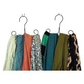 The Scarf Hanger: Accessories and Scarf Hanging Organizer Holder for Scarves (Set of 3)