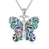 DAYLINLOVE Butterfly Necklace 925 Sterling Silver Butterfly Pendant Necklace Butterfly
