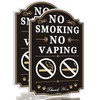 No Smoking No Vaping Signs 12 x 8 Inches No