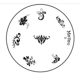 Original MoYou Nail Art Image Stamp Plate Number 62 Manicure Design