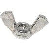 Wing Nut: 1/4"-20 Thread Size, Steel, Zinc Plated 100 Pack