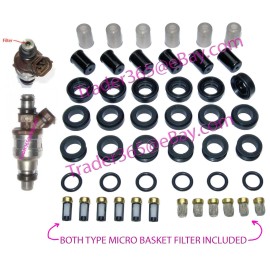 MTZ Fuel Injector Seal Repair kit for Toyota 3VZE 3.0 V6 O'rings Pintles Filters