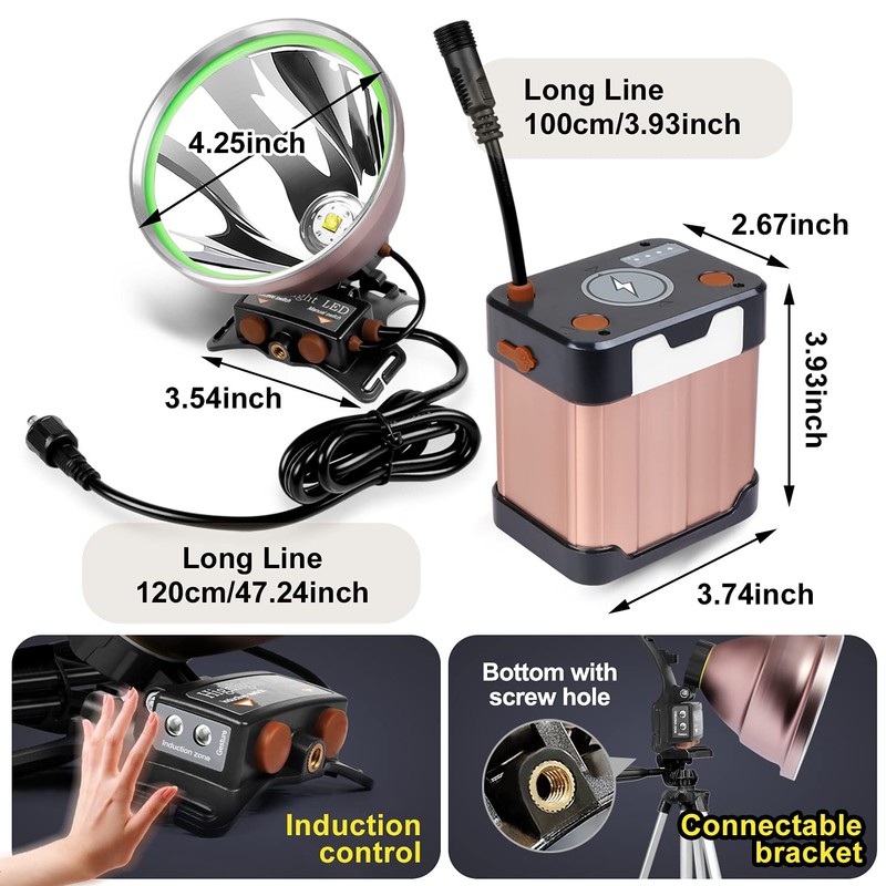 PINSAI Coon Hunting Lights High Power LED Headlamp Super Bright