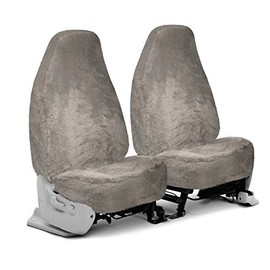 Sheepskin Universal HIGHBACK SEAT Cover (Gray) (1 Piece ONLY)