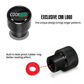 Car Wheel Tire Valve Stem Caps Compatible with Range Rover SV Tire Air Caps Cover Large car Logo Metal Material