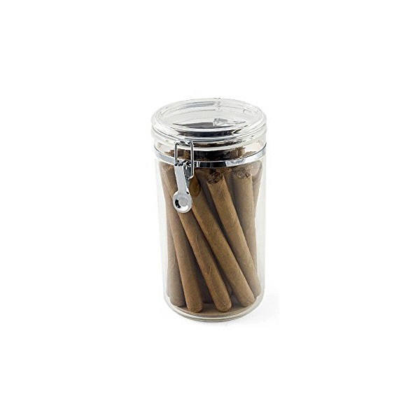 Acrylic Cigar Jar Humidor with 25 Capacity