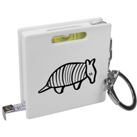 Azeeda 'Armadillo' Keyring Tape Measure/Spirit Level Tool (KM00018133)